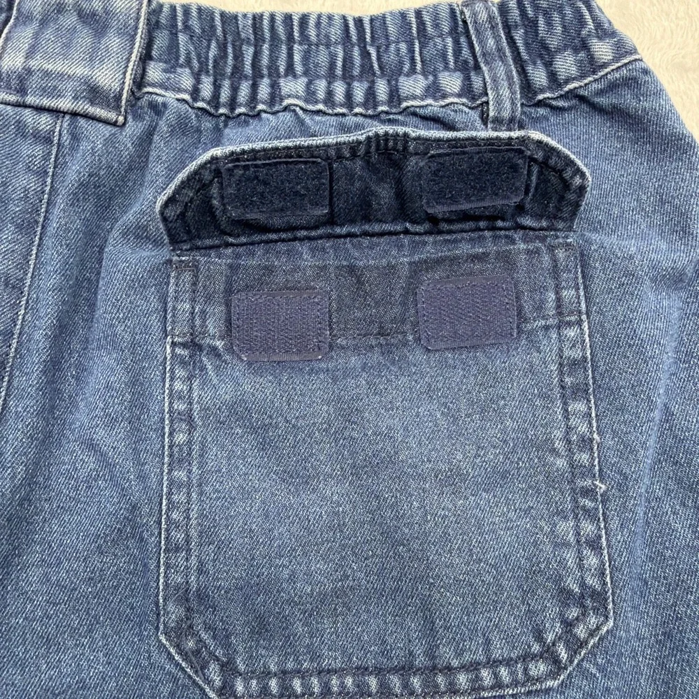 John Blair Denim Shorts Mens 36 Blue Elastic Waist Stretch Casual Medium Wash
